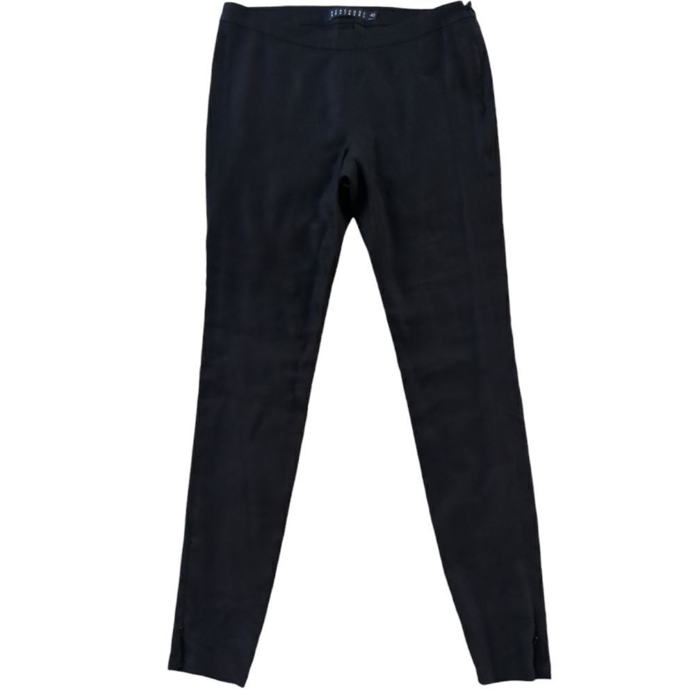 PEACHOO + KREJBERG Black Straight Leg Trousers Pants